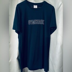 Gymshark Men's Large Navy Blue Short Sleeve shirt VGUC